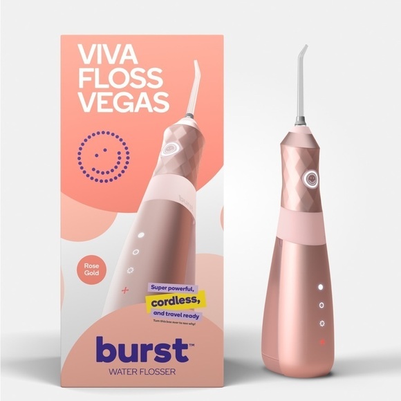 Burst Rose Gold rechargeable cordless 3-speed travel ready Water Flosser - Picture 1 of 7